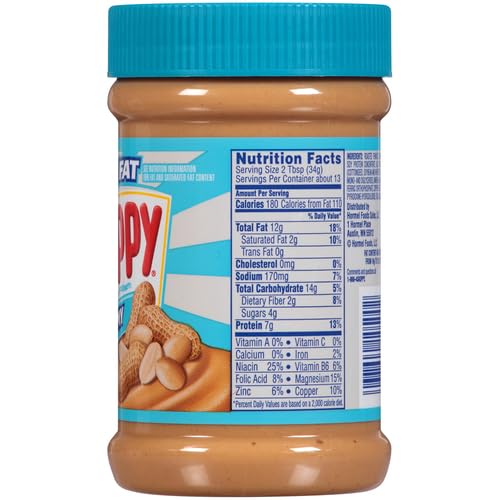 SKIPPY Reduced Fat Creamy Peanut Butter Spread, 16.3 Ounce