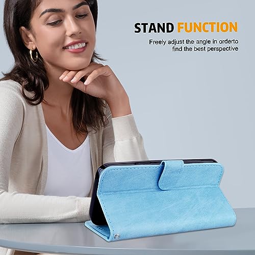 VODEFOX for Samsung Galaxy A54 5G Case,Galaxy A54 5G Phone Case Wallet,Cute 3D Print Flip Folio PU Leather Phone Cover with Card Holder Magnetic Closure for Samsung Galaxy A54 5G - Dream Flower
