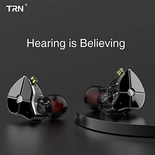 Senlee TRN ST1 IEM Earphones 1DD 1BA Hybrid Drivers, TRN in Ear Headphones Wired Earbuds with Detachable 2Pin Cable(with Mic, Blue)