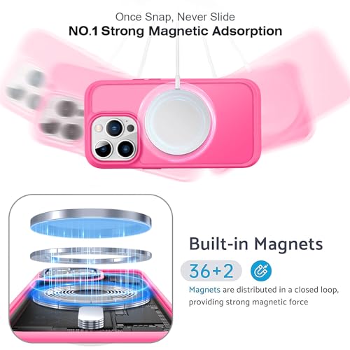 Vooii for iPhone 13 Pro Phone Case, iPhone 13 Pro Magnetic Case [Compatible with Magsafe] Translucent Matte Shockproof Women Men Girl Protective Case Cover for iPhone 13 Pro 6.1", Midnight Green