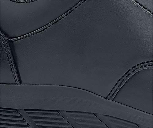 Shoes for Crews Saloon II, Women's Slip Resistant Food Service Work Sneaker, Black, 8 Wide US