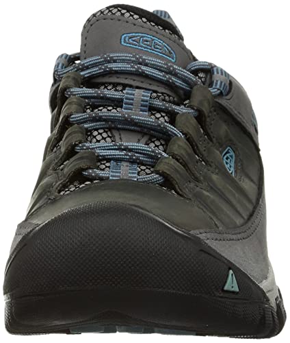 KEEN Women's Targhee 3 Low Height Waterproof Hiking Shoes, Weiss/Boysenberry, 10