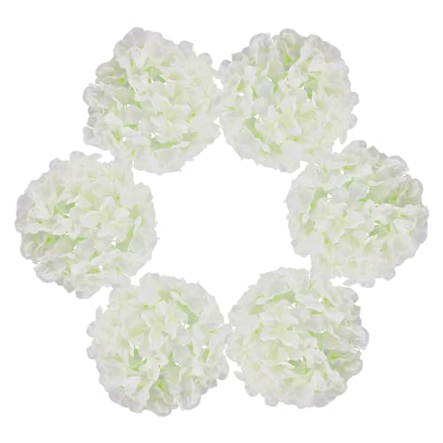 AWARDSEN White Hydrangea Artificial Flower,540 Petals Artificial White Hydrangea Bulk,Silk White Hydrangeas,Artificial White Hydrangea Flowers for Home Wedding Decoration