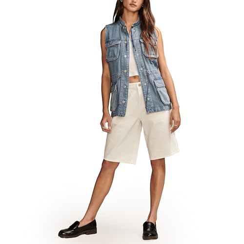Lucky Brand Women's Denim Utility Vest, Lakeside