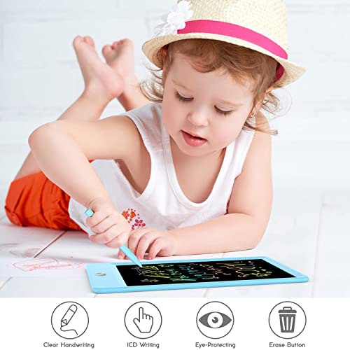 ORSEN 10 Inch LCD Doodle Board Writing Tablet for Kids - Colorful Drawing Pad and Educational Toy Gift for 3-6 Year Old Boys and Girls