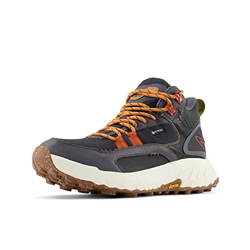 New Balance Women's Fresh Foam X Hierro V1 Mid-Cut Trail Running Shoe, Steel/Castlerock/Magenta, 10 Wide