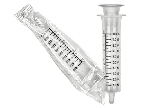 10 ml / 10 cc / 2 tsp Oral Medication Dispenser - Syringe 10cc Without Needles (Pack of 5 High Quality Syringes, 10ml) - Ideal for Also Measuring Essential Oils, E-Liquids, and Formulas