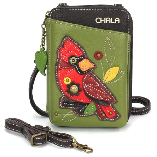 CHALA Wallet Crossbody Cell Phone Purse - Women Faux Leather Multicolor Handbag with Adjustable Strap - Turtle - black