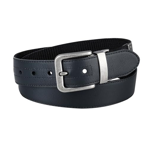 Dickies Men's Reversible Belt, Black/Black, Small (30-32)