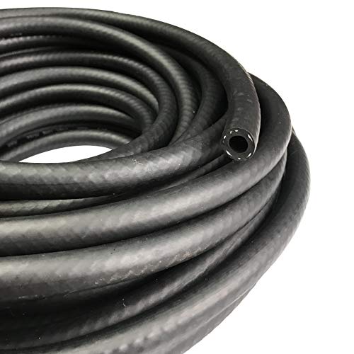 Fuel Line 1/8" ID NBR Hose Push on Hose 3/8" (9.2mm) OD Tube Liner 300 PSI for Small Engines, 10 feet