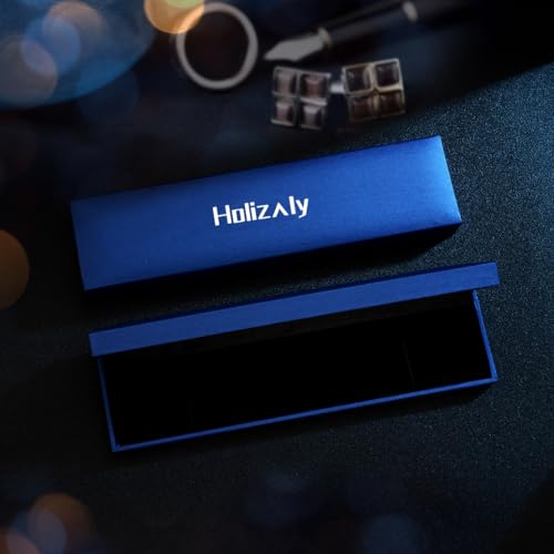 Holizaly Cuban Link Men's First Bracelet Men's Jewelry Boyfriend Birthday Christmas Anniversary Valentine's Day Jewelry Men's Husband Boy Son Dad Gift (blue-black -N)