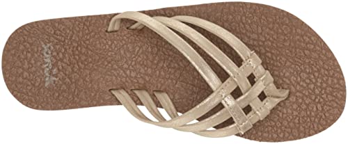 Sanuk Yoga Sandy Metallic Champagne 5 B (M)