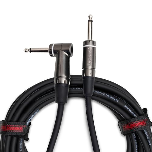 Cableworks By Gator Cases Composer Series Deluxe 3 Foot Straight to Right Angle Instrument Cable; (GCWC-INS-03RA)