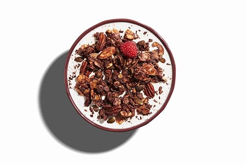 NuTrail Nut Granola Cereal, Dark Chocolate, No Sugar Added, Keto, Low Carb, Gluten Free, Grain Free, Healthy Breakfast 8 oz. 1 Count