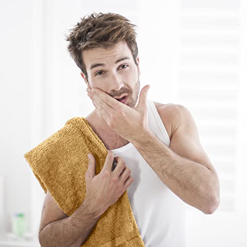 Utopia Towels Black Salon Towels, Pack of 72 (Not Bleach Proof, 16 x 27 Inches) Highly Absorbent Towels for Hand, Gym, Beauty, Spa, and Home Hair Care