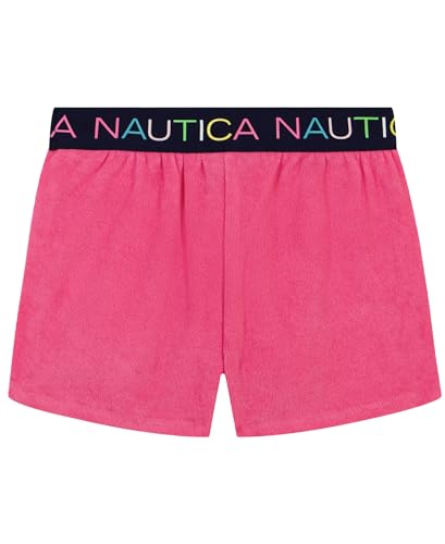 Nautica Girls' Pull-On Shorts with Logo Elastic Waistband Yellow