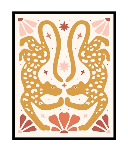 Poster Master Peace Poster - Retro Flower Print - Boho Art - Modern Art - Trendy Art - Floral Art - Gift for Men & Women - Minimal Decor for Office, Living Room or Bedroom, 24x32 Unframed Wall Art