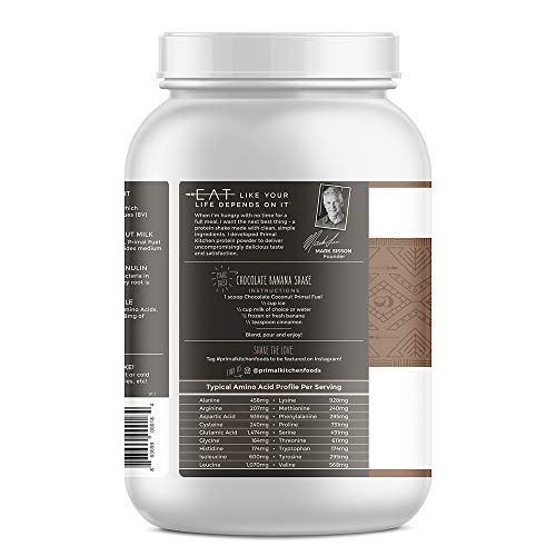 Primal Kitchen Primal Fuel Chocolate Coconut Whey Protein Powder, Gluten and Soy Free, 1.94 Pounds