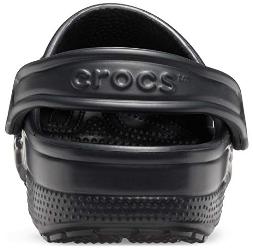 Crocs Unisex-Adult Classic Clogs (Best Sellers), Black, 9 Women/7 Men