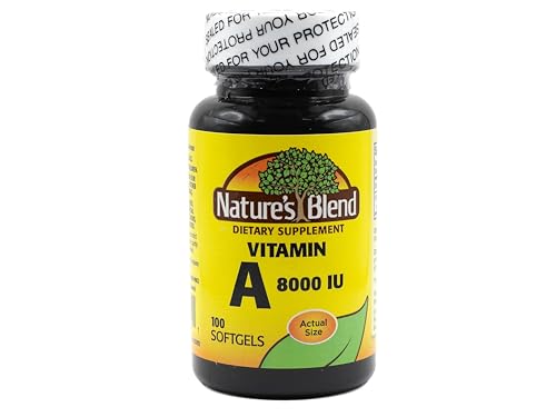 Nature's Blend Vitamin A 8,000 IU 100 Softgels