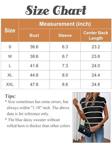 Zeagoo Womens Fashion Tops 2024 Short Sleeve Sweater Crew Neck Summer Tops Grey Daisy Large