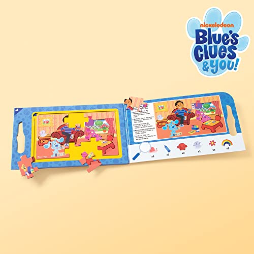 Melissa & Doug Blue's Clues & You! Take-Along Magnetic Jigsaw Puzzles (2 15-Piece Puzzles) (Pack of 4)