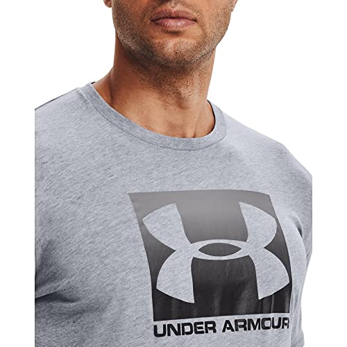 Under Armour Men's Boxed Sportstyle Short-Sleeve T-Shirt, Steel Light Heather (035)/Black, XX-Large Tall