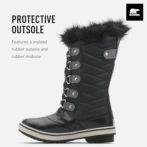 Sorel Youth Tofino II Waterproof Youth Unisex Boots - Black, Quarry - Size 1