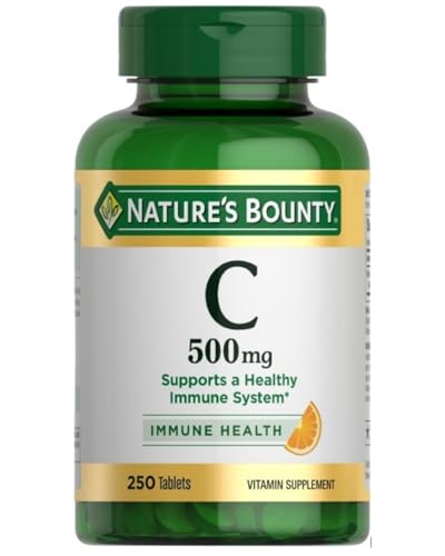 Nature's Bounty Vitamin C, Supports a Healthy Immune System, Vitamin Supplement, 500mg, 250 Tablets