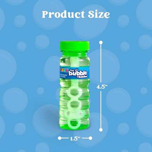 JOYIN Bubble Bottles 6/12/24/36PCS (4oz Solution), Bubbles for Toddlers 1-3, Blow Bubbles Solution Wand Bulk for Party Favors for Kids, Toddler Summer Outdoor Toys Gift for Kids (6)