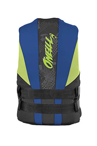 O'Neill Youth Reactor USCG Life Vest, Black/Pacific/Dayglo, 50-90lbs, One-Size