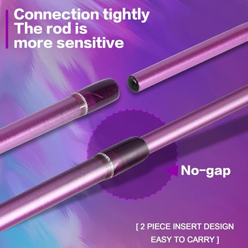 Sougayilang Casting Rod Reel Combos,Colorful Two Pieces Casting Pole with Smooth Strong Reel Available for Freshwater Saltwater (Left Hand)