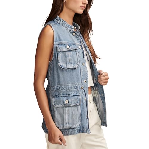 Lucky Brand Women's Denim Utility Vest, Lakeside