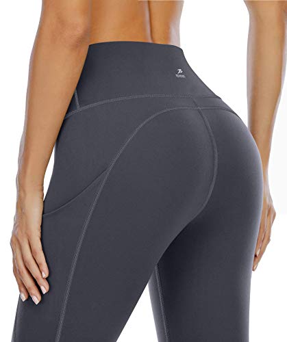 TOREEL Yoga Pants with Pockets Leggings for Women Tummy Control High Waisted Leggings with Pockets Workout Athletic Yoga