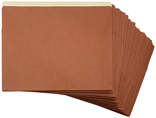 Amazon Basics Expanding File Pocket Folder Organizer, Letter Size, 3.5-Inch Expansion, 25-Pack, 9.5 x 11.75 Inches, Brown