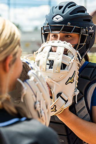 Mizuno Samurai Women's Fastpitch Softball Chest Protector 13'', BLACK-GREY