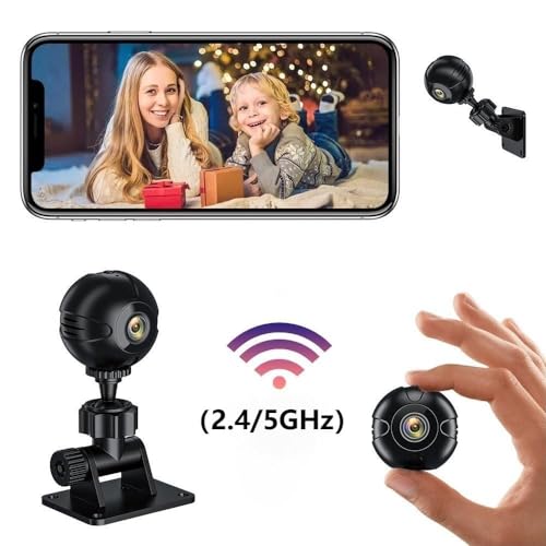 SHERONS Hidden WiFi Indoor Camera, Spy Wireless Camera for Home Security, 1080p Video, Motion Detection, Night Vision, Small Nanny Monitor Cam for Pet, Battery Powered, Easy Set Up