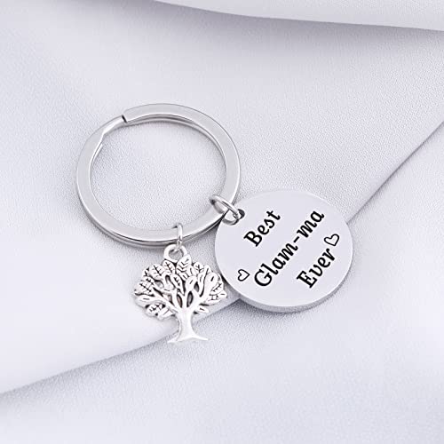 NOTHERS RSZOTW Glam-Ma Gift Jewelry Mimi Keychain Grandmother Grammy Nana Grandma Birthday Jewelry Gigi Gift Nana Keychain Grandma Keychain