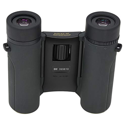 Nikon Trailblazer 8x25 ATB Black Binoculars 8218 | Waterproof, Fogproof, Dual-hinge design, Compact Binocular, Black Rubber Armoring, Mutlilayer-coated lenses | Official Nikon USA Model