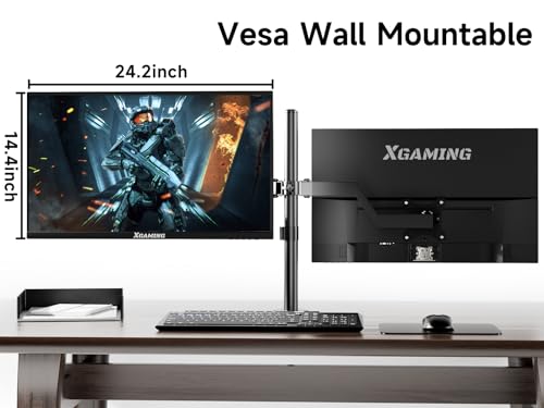 izumuzi 27 Inch QHD Gaming Monitor 144Hz/165Hz, 2560 x 1440p PC Monitor with 1ms, FreeSync G-Sync Compatible, HDMI DisplayPorts, Eye Care Frameless HDR Display with Speakers and Rainbow Lights, VESA