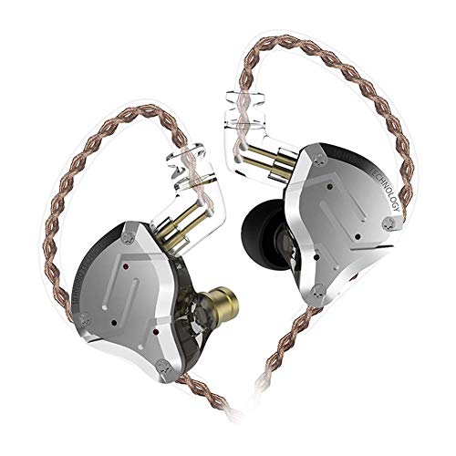 KZ ZS10 Pro 4BA 1DD KZ Gaming Earbuds Headphone with Mic, Multi Driver HiFi Monitor, KZ in Ear Earphoner IEM with All in One Button (Black with Mic)………
