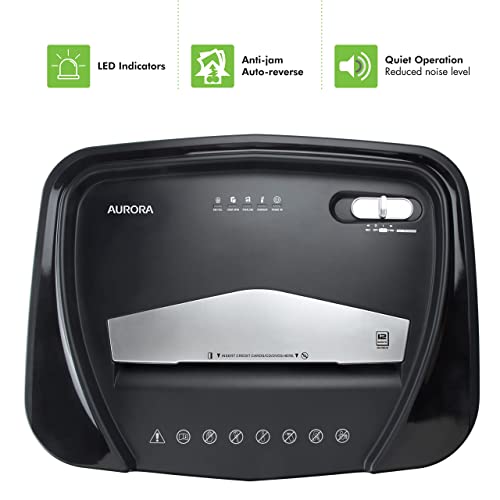 Aurora Professional Grade High Security 12-Sheet Micro-Cut Paper/CD and Credit Card Shredder/ 60 Minutes Continuous Run Time