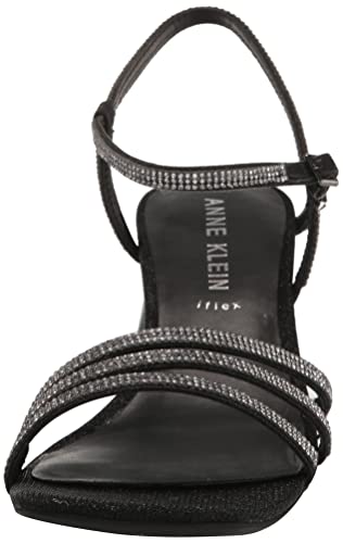 Anne Klein Women's Genova Wedge Sandal, Silver, 11