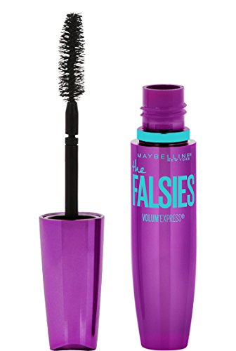 Maybelline Volum' Express The Falsies Waterproof Mascara, Volumizing and Separating Make Up Formula, Blackest Black, 1 Count