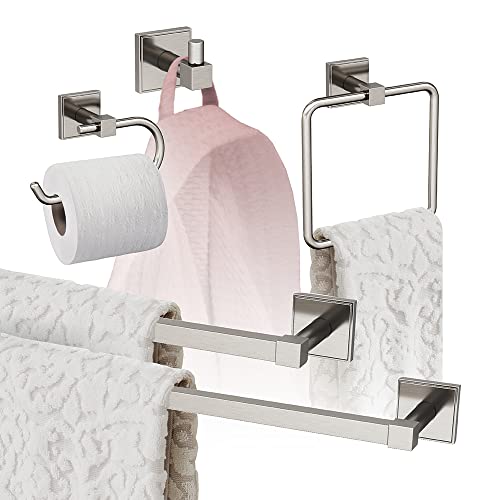 Amerock BH3607326 | Chrome Towel Bar | 18 in (457 mm) Towel Rack | Appoint | Bathroom Towel Holder | Bathroom Hardware | Bath Accessories