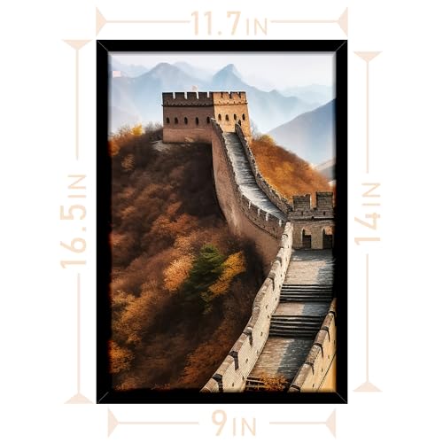Picrit 14x22 Picture Frame, Photo Frame for Wall Mounting Display, Black