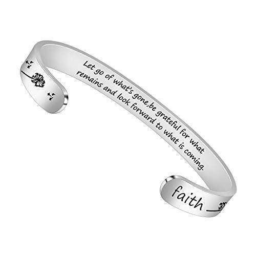 Friend Bracelets Friendship Bracelet Gifts for Friend Birthday Gifts for Her Long Distance Quotes Engraved Cuff Bangle Jewelry