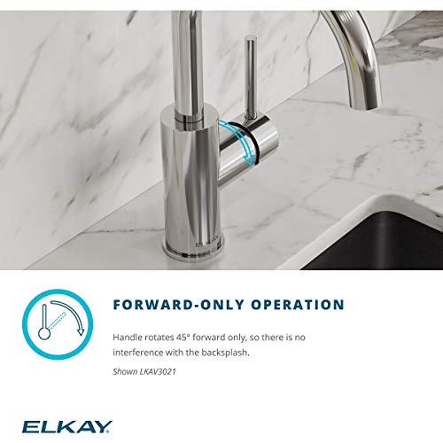 Elkay LKAV4061CR Single Hole Kitchen Faucet with Semi-professional Spout and Forward Only Lever Handle, Chrome