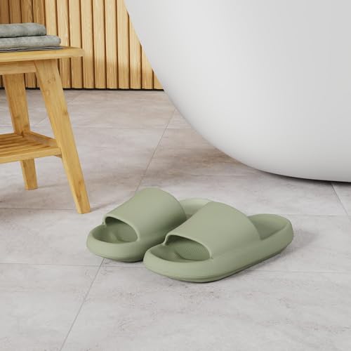 Happy Lily Cloud Slides for Women, Slippers for Men, Womens Sandals, Pillow Slides Shower Shoes House Slippers Beach Sandals Casual Summer