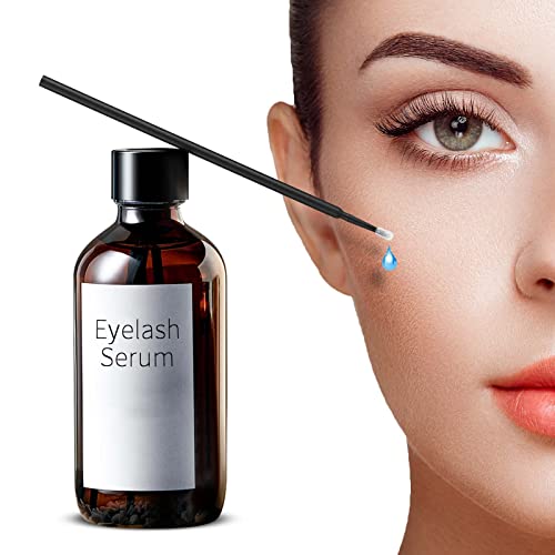 tifanso 400PCS Micro Cotton Swabs, Disposable Eyelash Microswabs for Eyelash Extensions, Lash Brush Applicators Black(Head Diameter: 2.0mm)